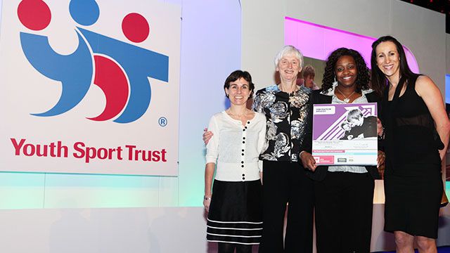 Members of the Youth Sports Trust and PGL at a YST award ceremony